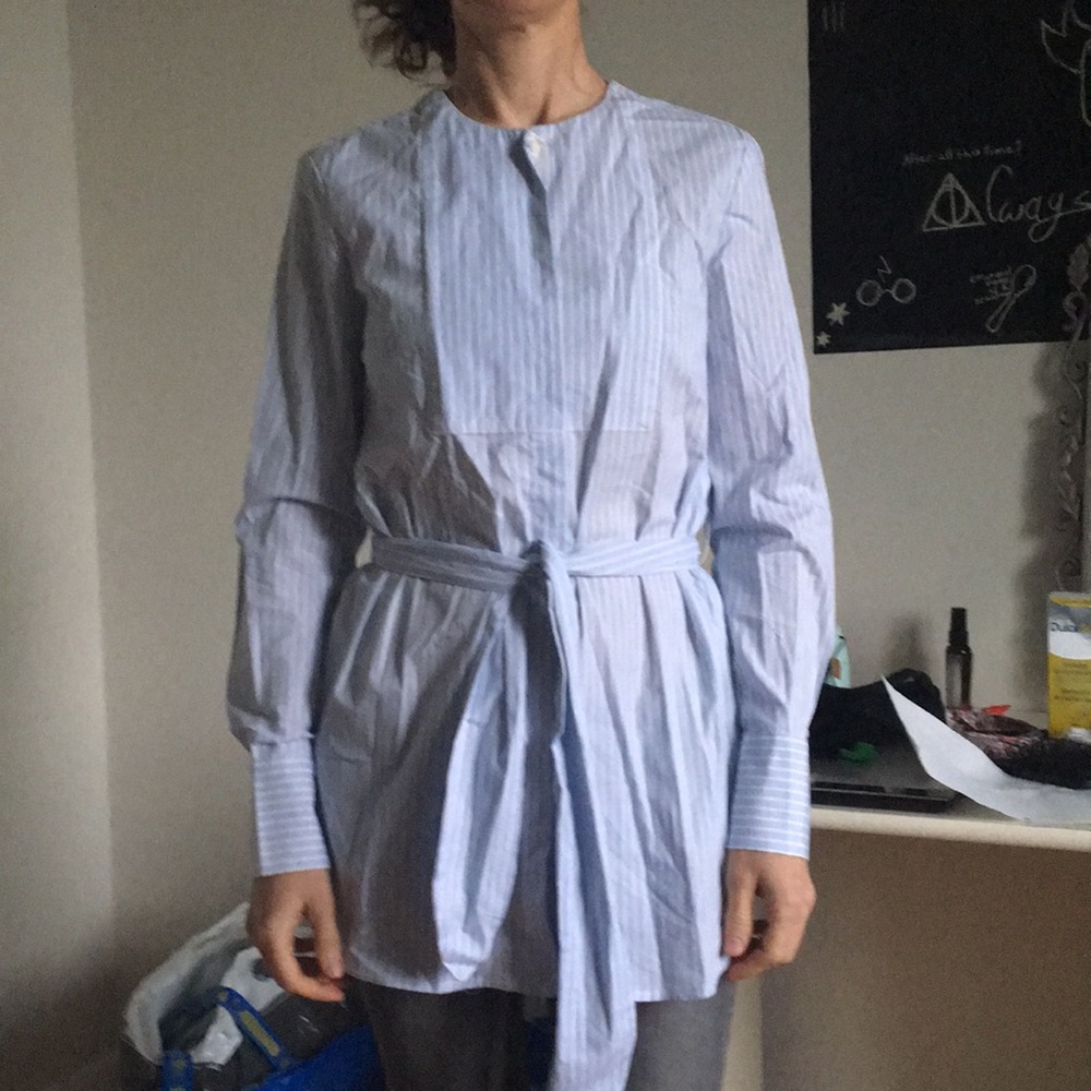 Striped Blue Blouse